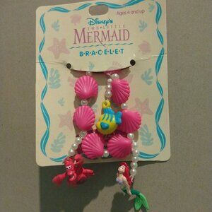 Vintage Disney's The Little Mermaid Bracelet Ariel Flounder Sebastian